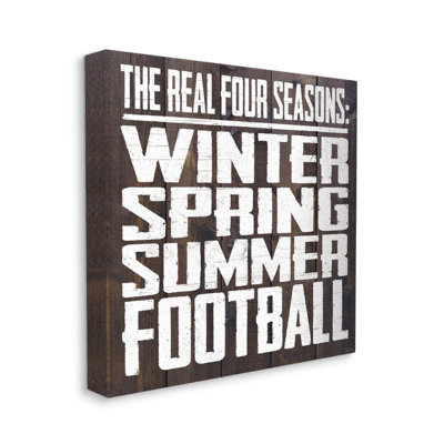 " The Real Seasons With Football Quote Masculine Sports Words " by Gigi Louise
