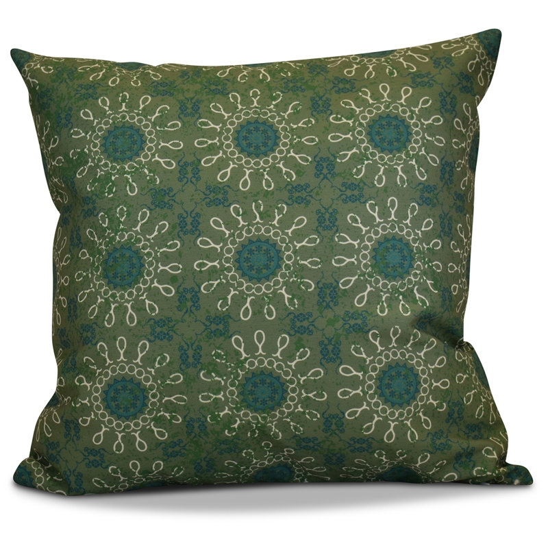 Housse de coussin d'extérieur carré HH Revival, 16 po x 16 po, Vert