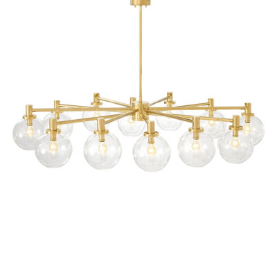 Light Dimmable Globe Selva Crown Chandelier