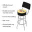 Tabouret de bar pivotant 31 po