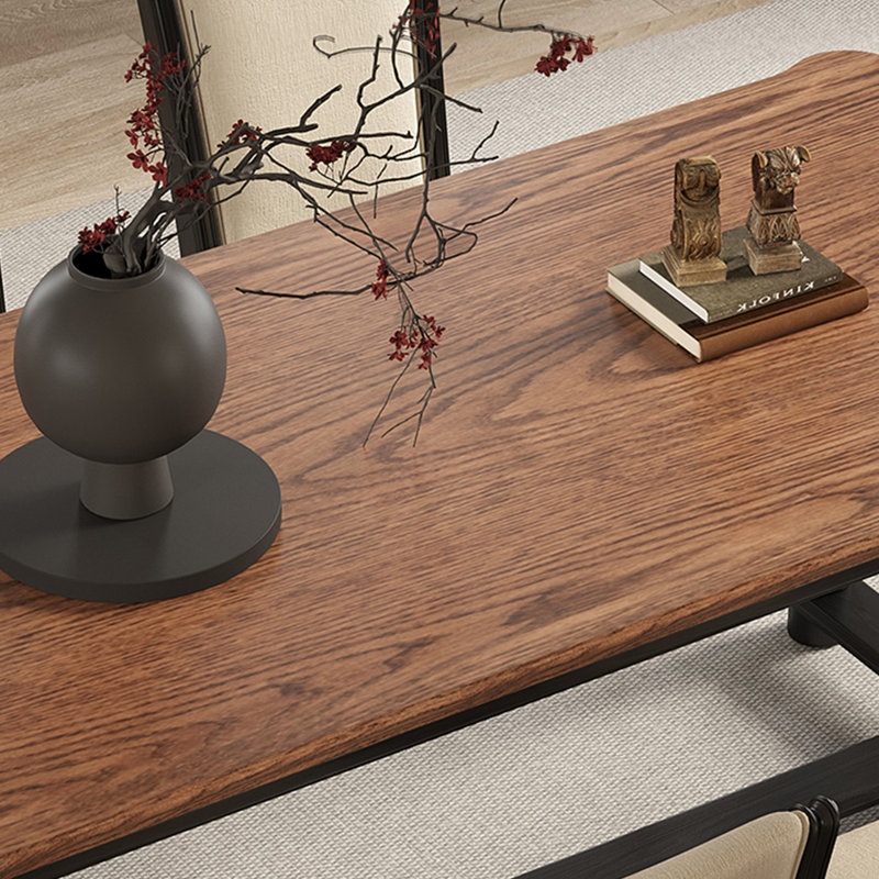 American Light Luxury Solid Wood Table., 29.53"H x 55.12"L x 31.5"W