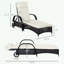 Chaise longue avec roulettes et coussin moelleux-620516323