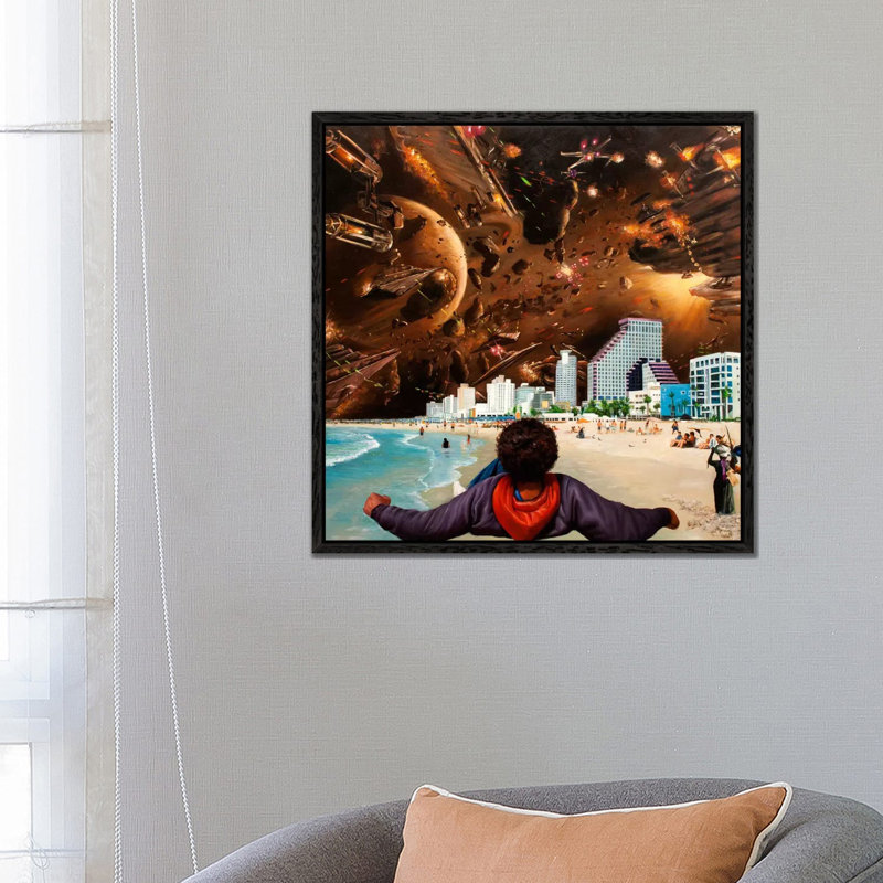 An Extra II by Shay Kun - Print on Canvas, 66.04 cm H x 66.04 cm W, Black Framed