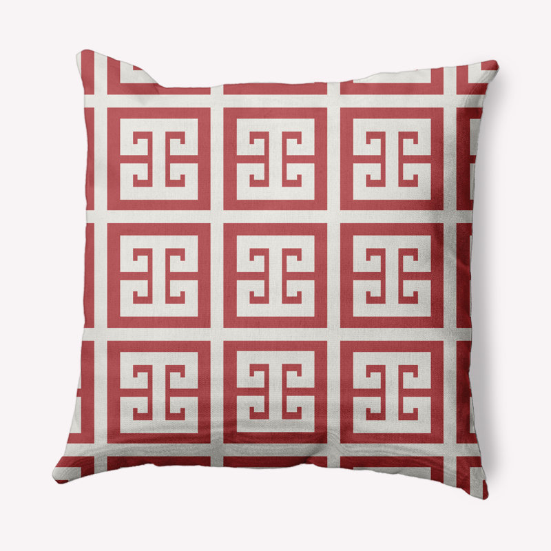 Coussin Subline, 20 po x 20 po, Rouge myrtille