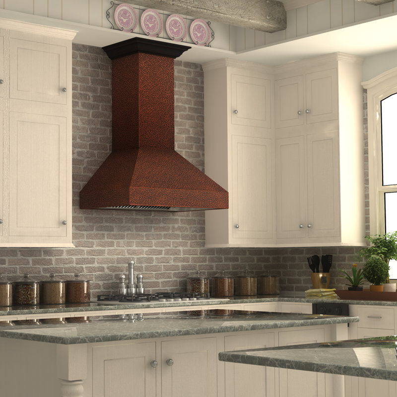 30" 400 CFM Convertible Wall Mount Range Hood, Oil-Rubbed Bronze, 30" W