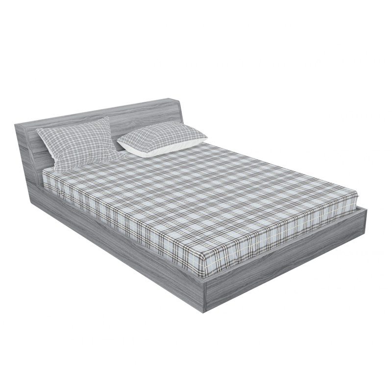 Ensemble de draps à carreaux, Ensemble de drap pour grand lit avec drap-housse
