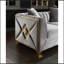 Causeuse de style moderne en argent-711385012