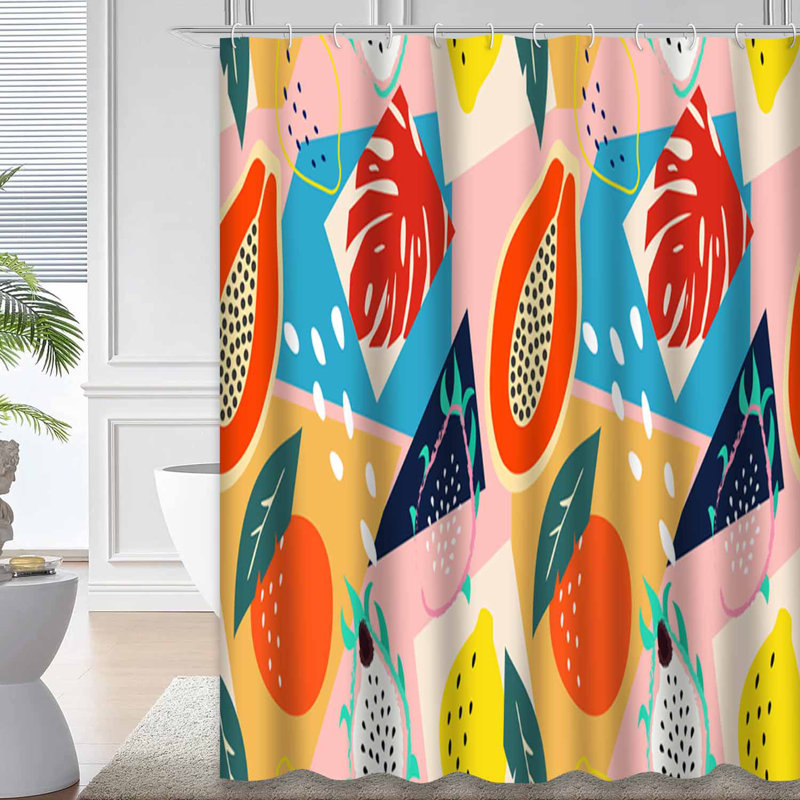 Rideau de douche ModFloral, L 72 po x l 84 po