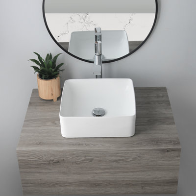 STYLISH Lush 14-1/2"L Square Vessel Sink