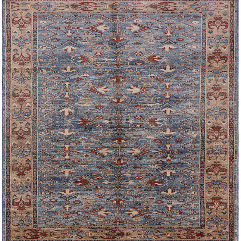 Tapis marocain tissé à la machine, Carré 4 pi