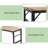 Adjustable Height Workbench, 60" Rubber Wood Top Heavy duty Workstation with Power Outlets, 2000 LBS Load Capacity Hardwood Worktable for Workshop, Garage, Office, Home