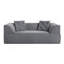 Canapé-lit convertible 3-en-1, canapé moderne à assise profonde de 79,5 po avec 2 coussins, canapé 3 places, canapé en tissu de chenille étincelant, méridienne pour salon, studio, bureau-617261882