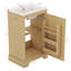 20" Bathroom Vanity With Sink, Storage Rack And Adjustable Shelve