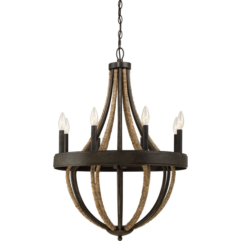 Lustre empire de style bougie à 8 lumières Anabell