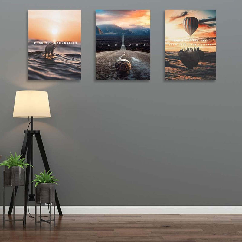 3 Piece Wrapped Canvas Print, 60 cm H x 40 cm W