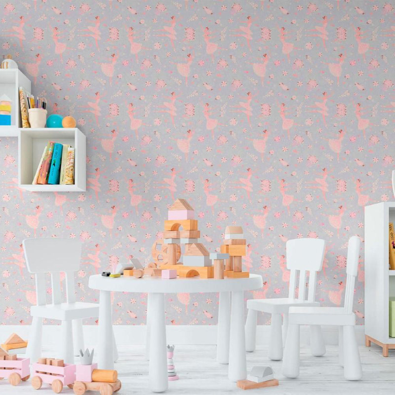 Childlike Bailerine Peel & Stick Wallpaper N011101