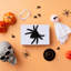 Décoration d'Halloween Halloween horreur floquée avec bavures-744023332