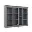 Armoire à pharmacie de 35 po x 27,5 po, rangement mural pour salle de bain avec miroir, unité moderne avec 6 tablettes ouvertes-1876423806