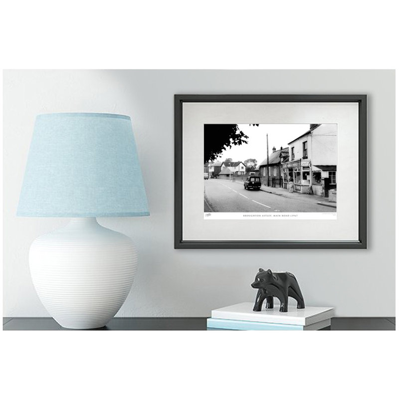 Broughton Astley, Main Road C1967 - Single Picture Frame Print, 48.4cm H x 63.6cm W x 2.3cm D