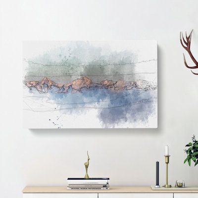 High Mountain Peaks Of The Alps - Wrapped Canvas