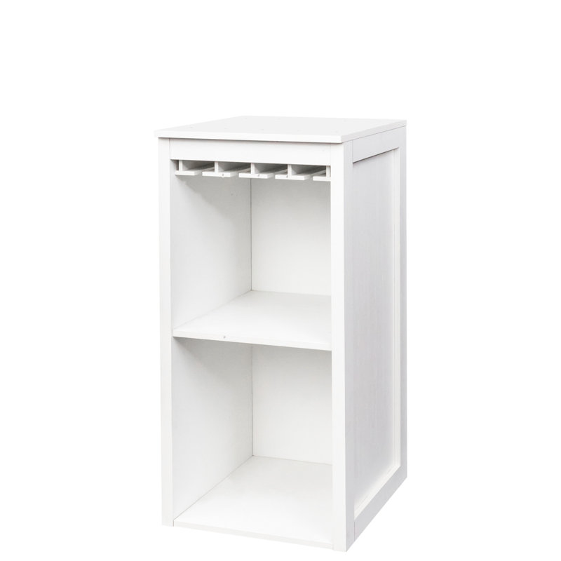 Armoire blanche pour présenter les verres à vin et les décorations de la salle à manger modulaire - Version pour accessoires de magasin