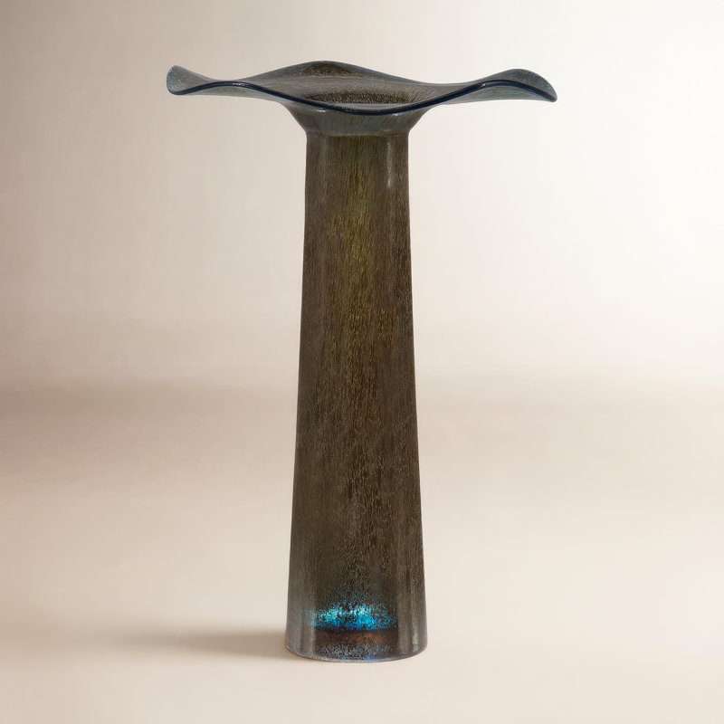 Frederico Glass Table Vase, 16.5" H x 10.6" W x 10.6" D