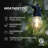 Ambience Pro 24.5 ft. USB-Powered Outdoor Patio LED String Lights with 10 Warm White S14 Edison Bulbs, Weatherproof, Shatterproof-129746556