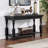 1Pc Sofa Table Open Bottom Shelf Plank Style Table Top Living Room Furniture