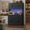 Garde-manger 71 po x 47,2 po avec lumières DEL, station de charge et portes de grange 71 po x 47,2 po