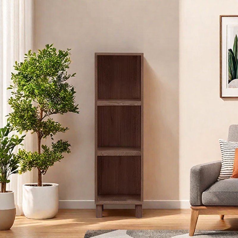 Schneider, (3 tablettes) H 46,8 po x l 14 po x P 12,5 po, Marron foncé