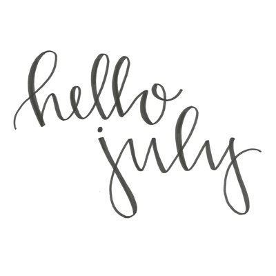 Hello July - Wrapped Canvas Art Prints