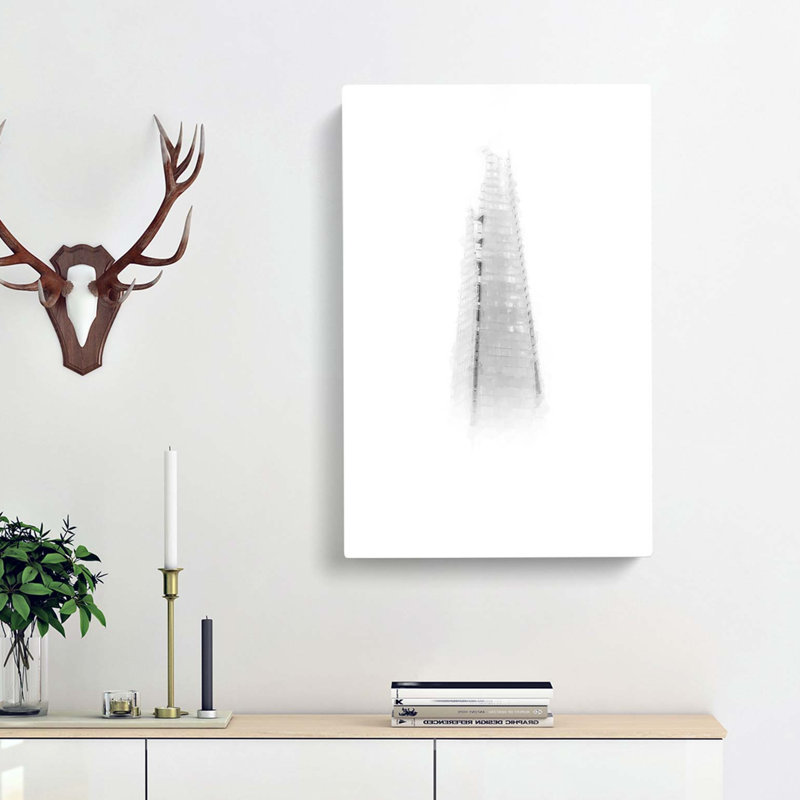 The Shard in London England Abstract Art - Wrapped Canvas, 50cm H x 35cm W x 3cm D