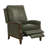 Liauro 32.3" Wide Genuine Leather Manual Push Back Recliner with Solid Wood Handrail-1613779253