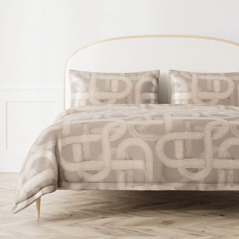 Interchange Duvet Cover, King Duvet Cover, Taupe