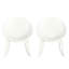 Chaise berçante, moderne et fonctionnelle, en résine de polypropylène résistante aux intempéries, largeur 26,00 po, largeur 30,48 po, hauteur 31,52 po, assemblage requis avec cadres stables, plastique blanc, incluse