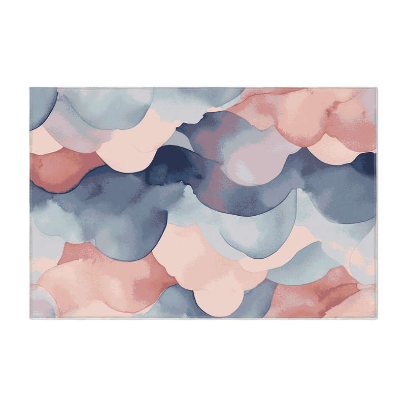 Dewy Waves Indoor And Outdoor Area Rug, Rectangle 4' x 6'