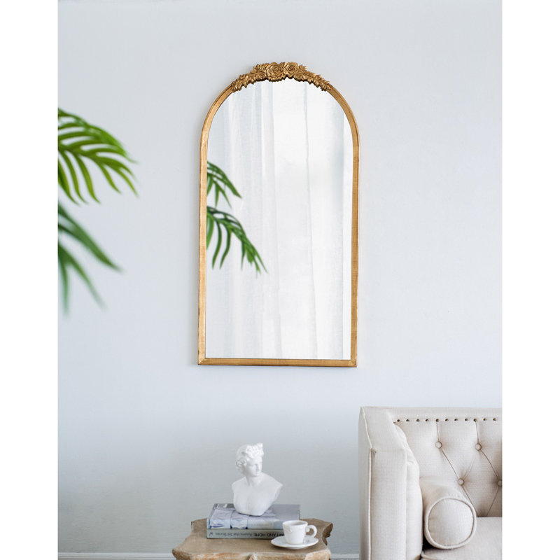 Miroir de plancher en bois, miroir de maquillage complet, 52,46 po x 27,46 po