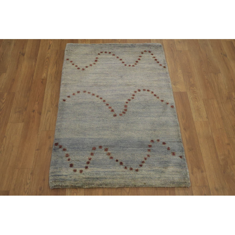 Tapis gris moderne Modern Wave