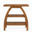 Table d'appoint en bois massif de 23,62 po avec pieds arqués, table de bout rustique étroite avec rangement à 3 niveaux, petite table d'appoint de style campagnard pour le salon et les petits espaces-1422086201