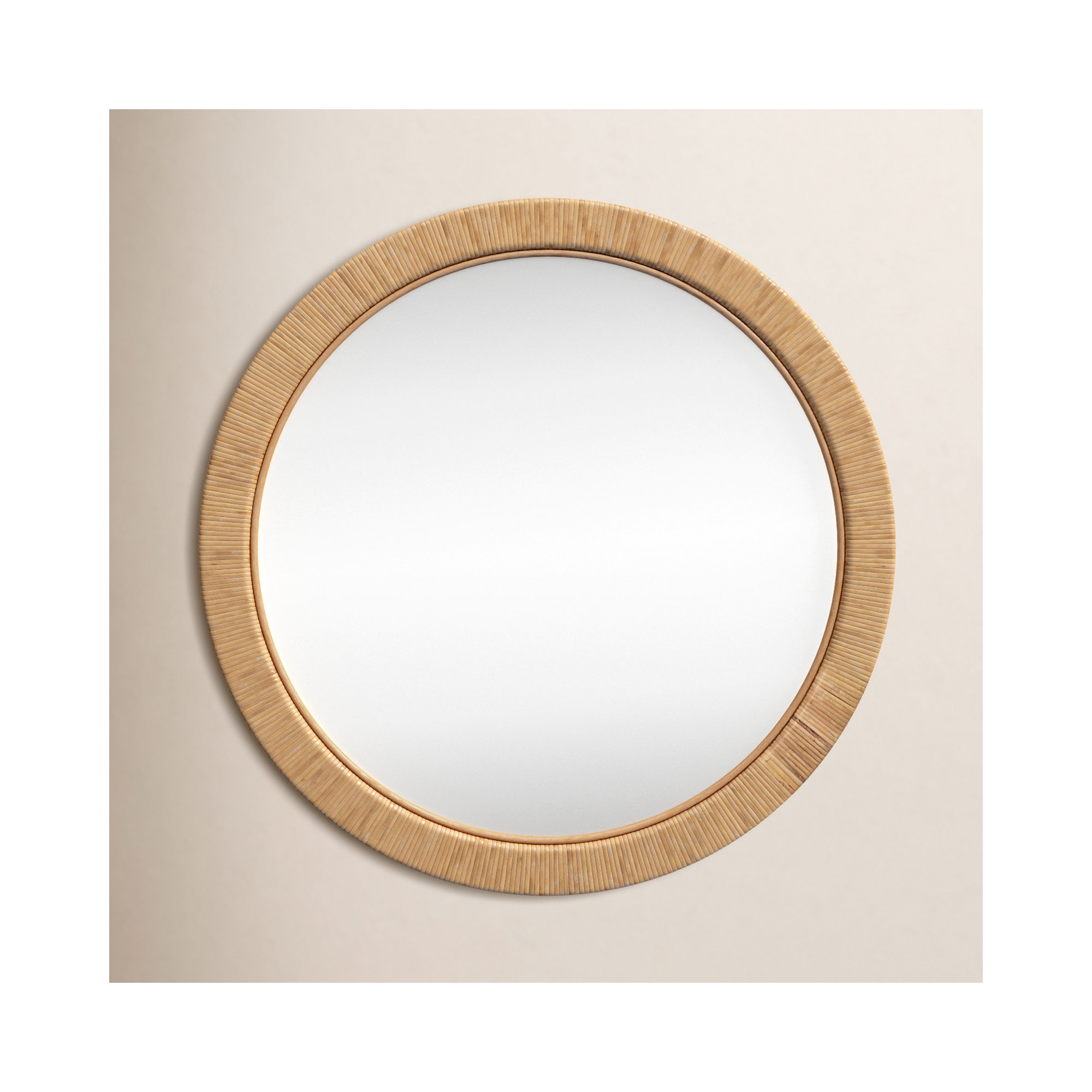 Fletch Rattan Round Mirror