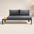 Brix 67.8'' Wide Straight Aluminum Loveseat with Cushions-1250004358