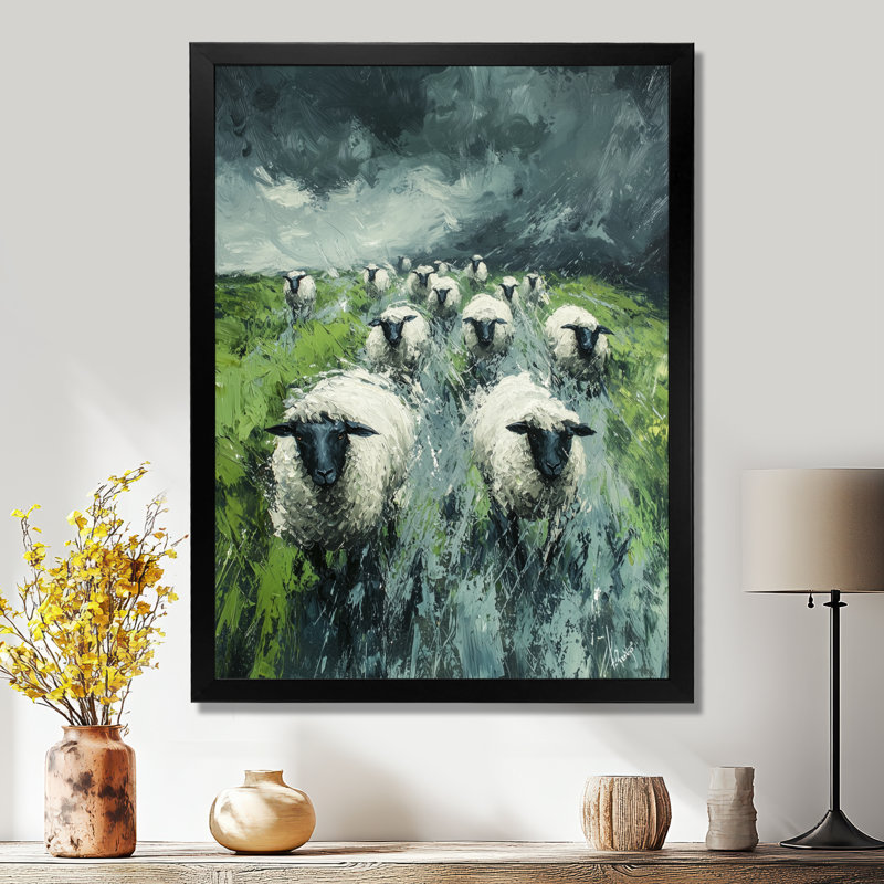Dreanna - animaux, art mural, Noir, H 20 po x l 12 po, Reproduction encadrée d'une seule photo