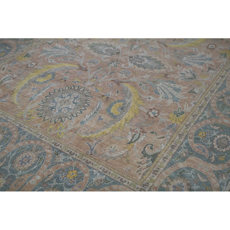 Oriental Area Rug in Blue/Light Red