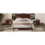Lit plateforme Mid-Century moderne en bois de bambou de 12 pouces avec support en lattes de bois-947166308-947166307