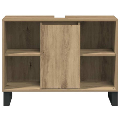 Bathroom Cabinet with Shelf with Storage Engineered Wood Wall Mounted