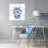 Ivoire contemporain chinois avec art asiatique bleu