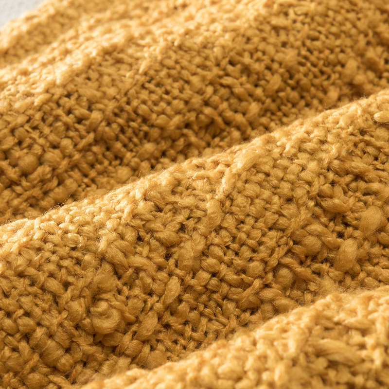 Housse de coussin carrée, Moutarde