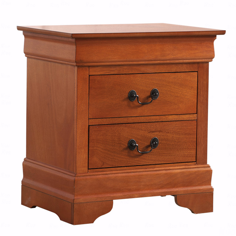 Nanhey Wooden Nightstand, Oak
