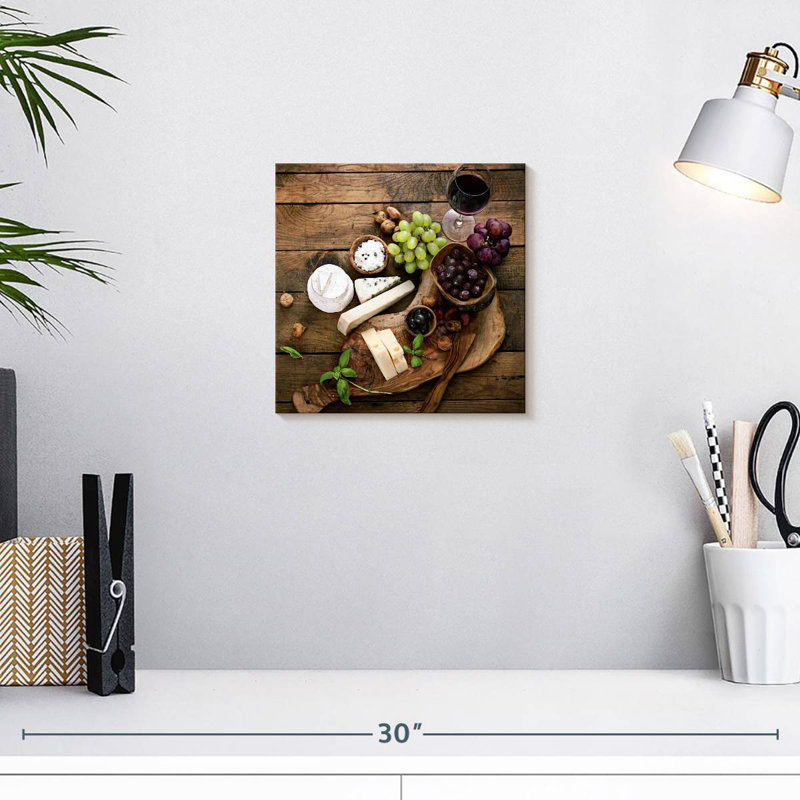 Yarlin Grapes And Cheeses, 10" H x 10" W
