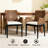 Woven Rattan Arm Design Upholstered Accent Chair